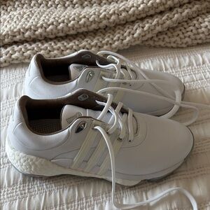 adidas Women's White and Brown Shoes